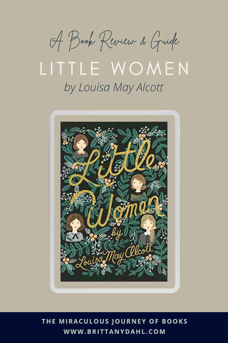 A Book Review & Guide: Little Women by Louisa May Alcott. Graphic shows book cover of Puffin in Bloom book.