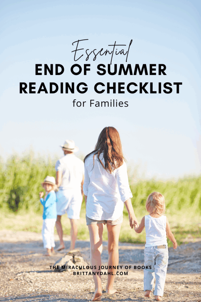Essential End of Summer Reading Checklist for Families. Discover an essential end of summer reading checklist to help your family transition back to school smoothly while nurturing a love for reading!